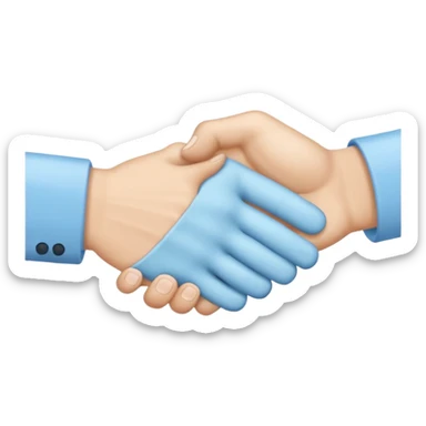 make it the exact hex color of A8F2F9, the last picture the handshake emoji. make it both look like an actual hand with 5 fingers sticker
