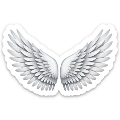 Only a double side wing not a bird sticker