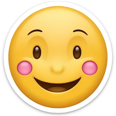 Create a Smile reaction emoji for a new social media app sticker