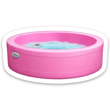 Pink hot tub  sticker