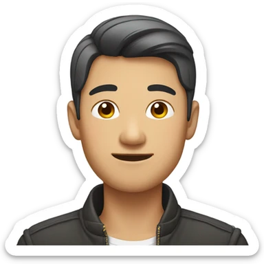 Gay Asian man sticker