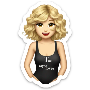 Taylor swift lover bodysuit sticker