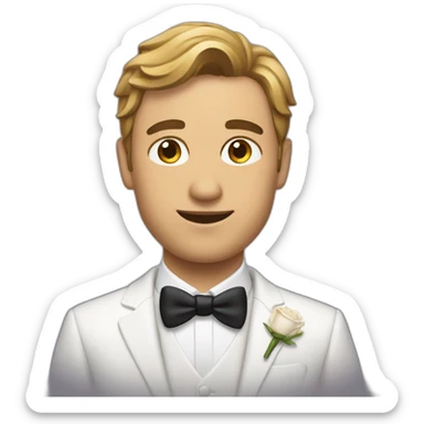 Homme qui demande en mariage sticker