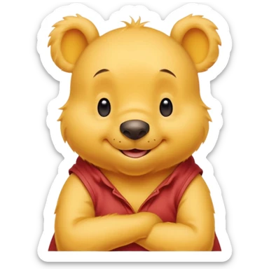 a cute whinne the pooh sticker
