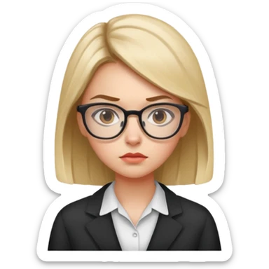 Girl who is trading options sticker