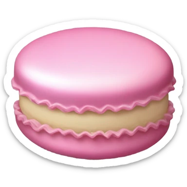 Pink maccarone sticker
