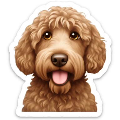 Australian labradoodle brown sticker