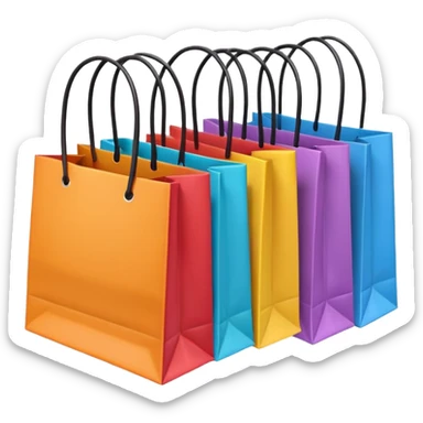 Shopping bags sticker