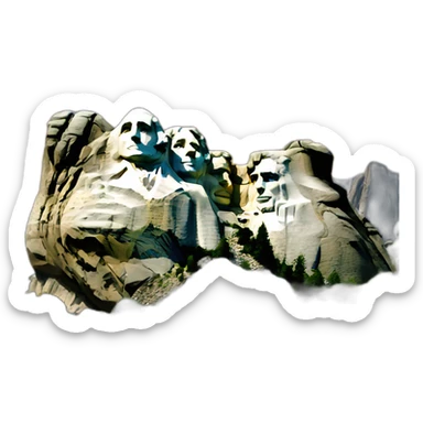 Mount rushmore sticker