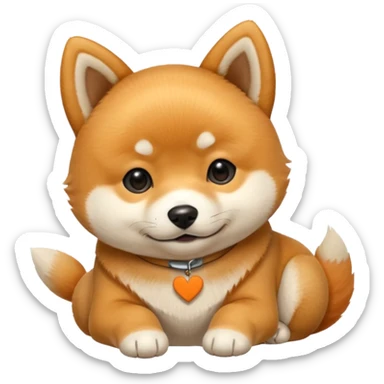 Crea un cagnolino un aski che mostra un cartello con scritto Buonanotte 😘 sticker