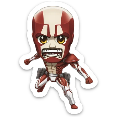 Attack on titan Colossal Titan sticker