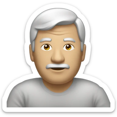 A big man from Uzbekistan trading crypto sticker