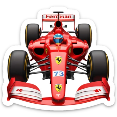 Ferrari formula 1 car sticker