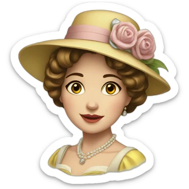 Belle-époque-girl sticker