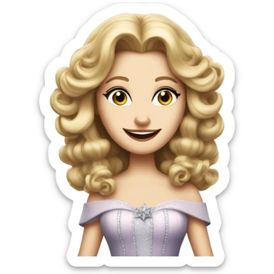 Glinda from wicked on broadway sticker
