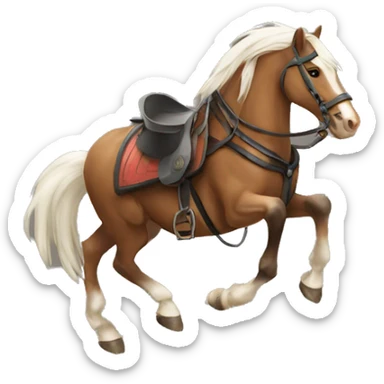 Carreras de barriles a caballo  sticker