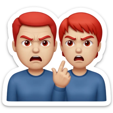 when two people argue sticker