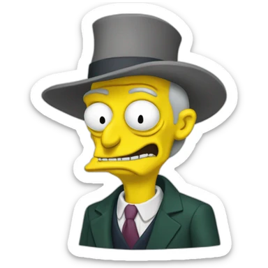 mr burns sticker