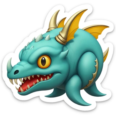 Epic complex detailed aesthetic-scenic-Fakémon-creature sticker