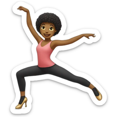Jazz dance sticker