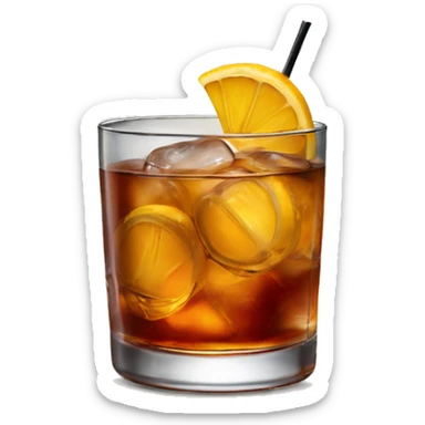one Old Fashioned cocktail sticker