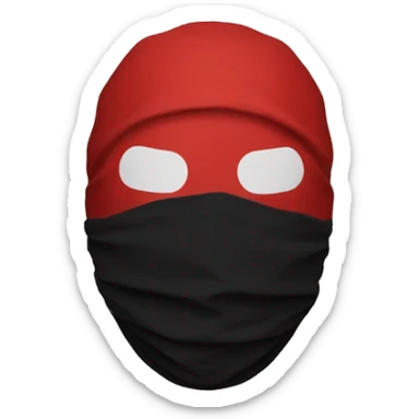 twenty one pilots clancy red and black baggy mask sticker