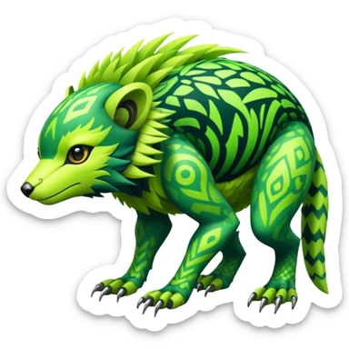  exotic tropical cyber-Sleuth-Litten-Linoone-Noibat-Fakémon-Pokémon-Vernid-creature sticker