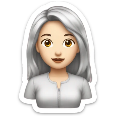 femme sino caucasienne 38nas sticker