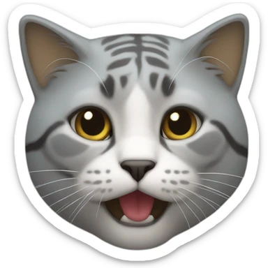 Un chat sur un char sticker