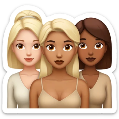 Three ladies sticker