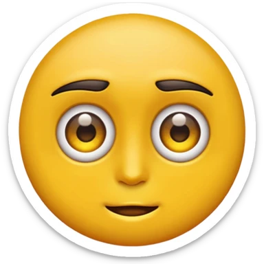 Emoji amarillo mordiéndose la uña (😊+💅)no se esta mordiendo la uña sticker