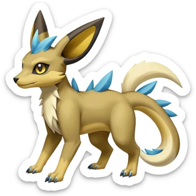 Manectric-Lucio-Cubone-Umbreon-Marowak-Draco-Fakémon-hybrid-creature (full body), 4 legs sticker