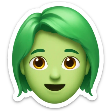 lim green hear sticker