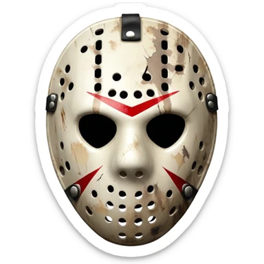 jason voorhees só o rosto sticker