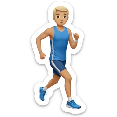 Morning Jogger man sticker