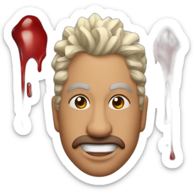 gota de sangre tachada sticker