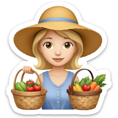 Market Shopper woman sticker