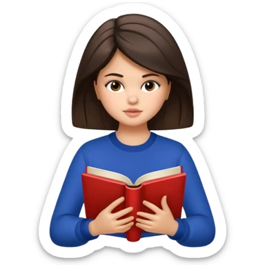 selena gomez is reading a book sticker