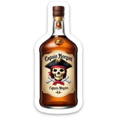 Bouteille de Captain Morgan, 1 l sticker