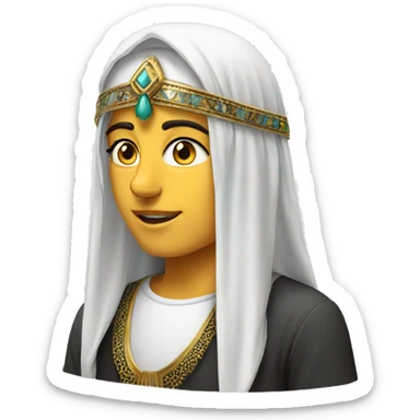 Arab headdress with agal and ghutra sticker