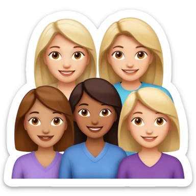 4 ladies sticker