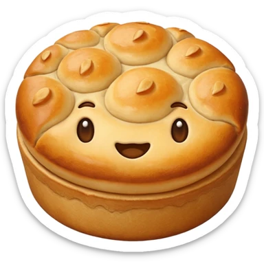 baked Dough without face  sticker