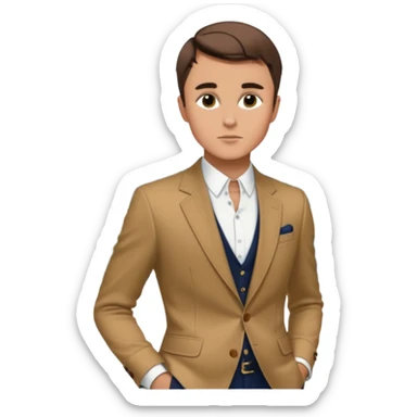 Photo-accurate hyperrealistic real life Charlie Kirk outside VOGUE trendy aesthetic  sticker