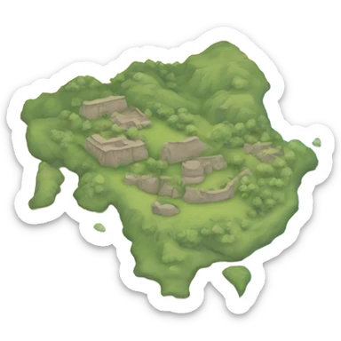 outline of the island of irelan sticker