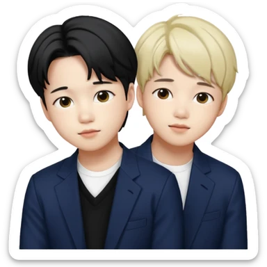 BTS Jimin with BTS Suga sticker