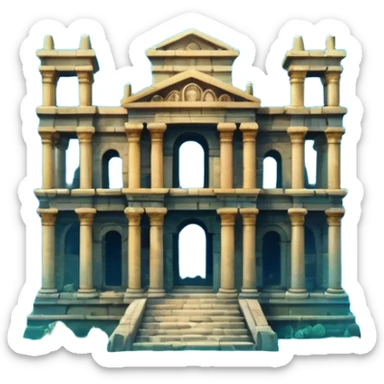 The Lost Island of Atlantis sticker