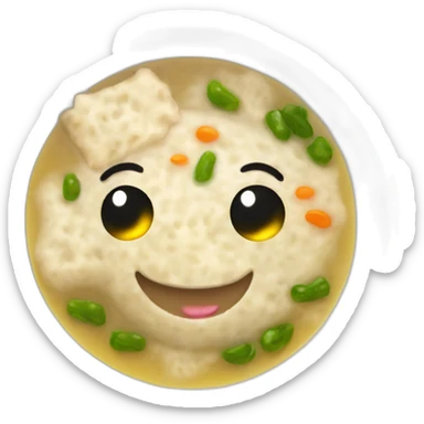 Matzah ball soup sticker