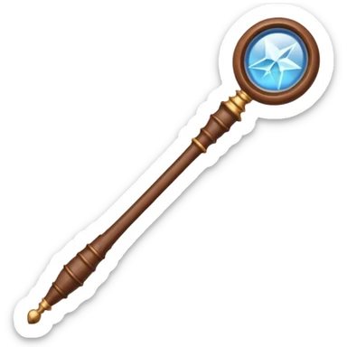 Harry Potter magic wand Brown  sticker