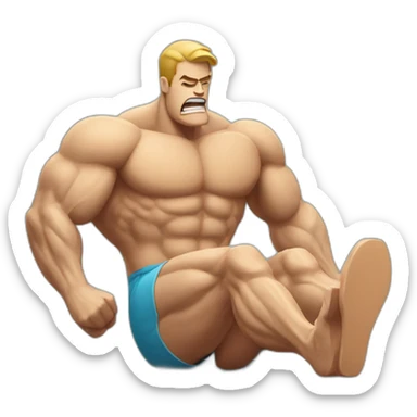 Muscle cramps sticker