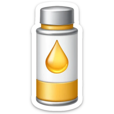 a white color oil paint tube sticker